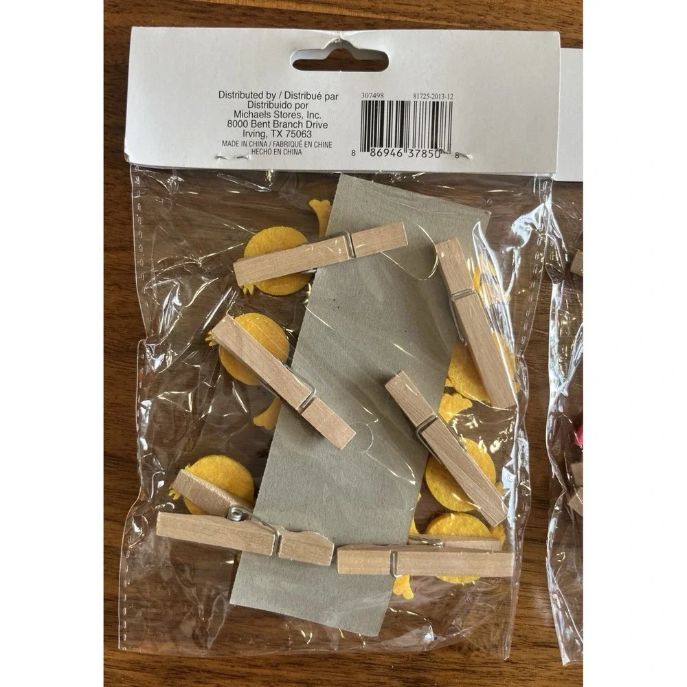 Easter Party Decorations- Bunny Rabbits and Chicks Clothespins NEW